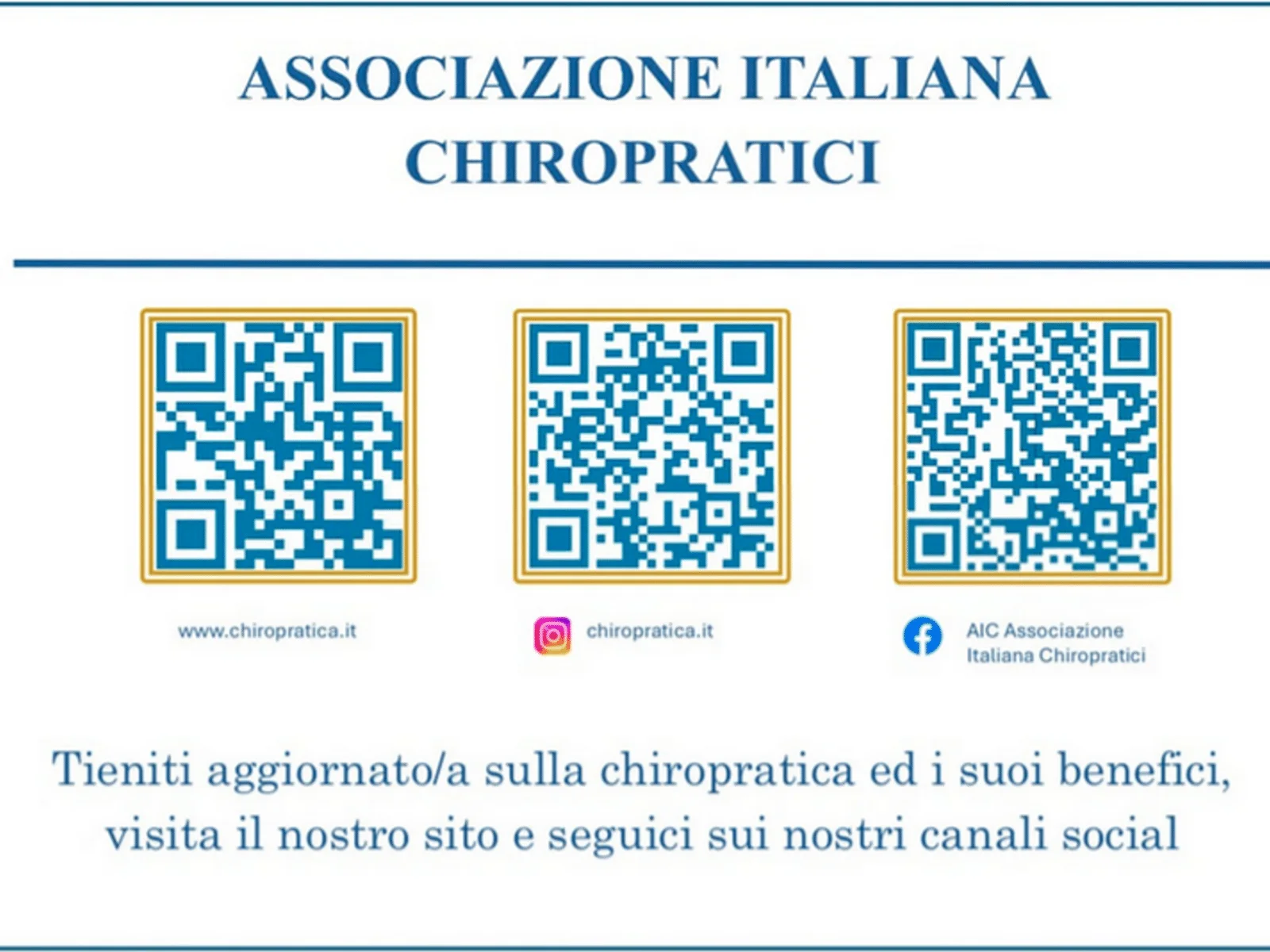 aggiornamenti chiropratica